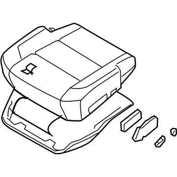 Nissan 87350-ZR50D Cushion Assy-Front Seat