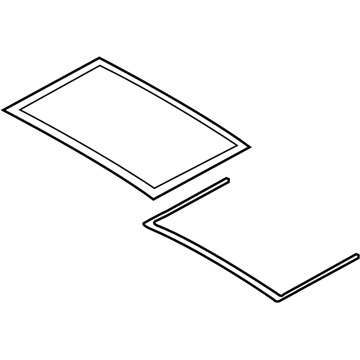 Nissan 91604-1AA1A Glass Assembly SUNROOF, Rear