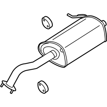 Hyundai 28710-A5300 Rear Muffler Assembly