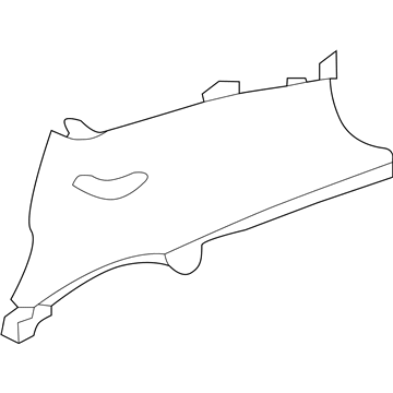 Nissan 76934-5SA0A Finisher-Rear Pillar, RH