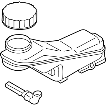 BMW 34-33-6-858-915 Expansion Tank With Warning Switch