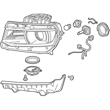 GM 23398037 Headlamp Assembly