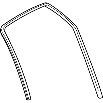 GM 24419434 Weatherstrip, Rear Side Door Window