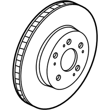 Acura 45251-S6M-A10 Disk, Front Brake (16")