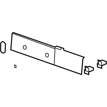 GM 25841289 Molding Asm-Rear Window Lower Garnish *Light Cashmere