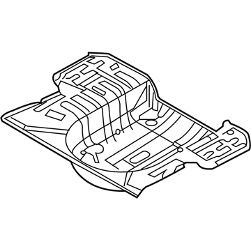 Hyundai 65513-1E300 Panel Assembly-Rear Floor, Rear