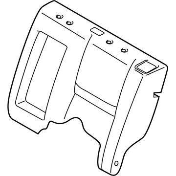 Nissan 88620-6MA0A Trim Assy-Back, Rear Seat RH