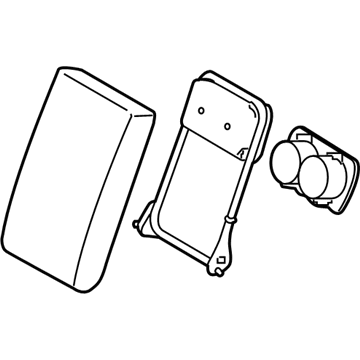 Nissan 88700-6MA0A Rear Seat Armrest Assembly