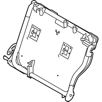 Nissan 88601-6MA0A Frame Assy-Back, Rear Seat
