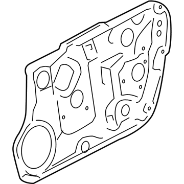 Hyundai 83471-3L000 Rear Left-Hand Door Module Panel Assembly