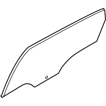 Hyundai 83421-3L010 Glass-Rear Door Window, RH