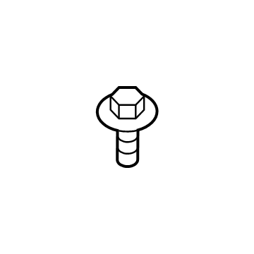 Toyota 90109-06382 Step Pad Bolt