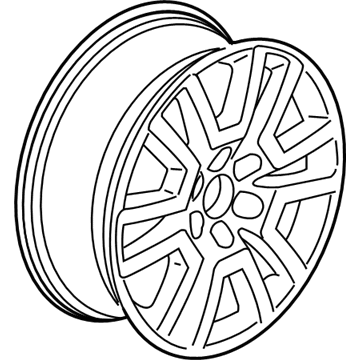 GM 20997893 Wheel Rim-20X7.5J 50Mm Outside 132X6Xm14 Bellcrank *Bright Machine