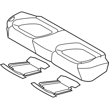 Kia 891002T040AN7 Cushion Assembly-Rear Seat