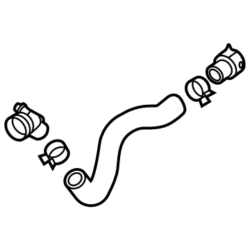 Kia 25414L1300 Hose Assembly-Radiator, U