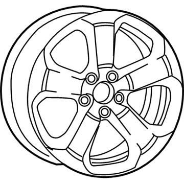 Mopar 5VC25GSAAA Aluminum Wheel