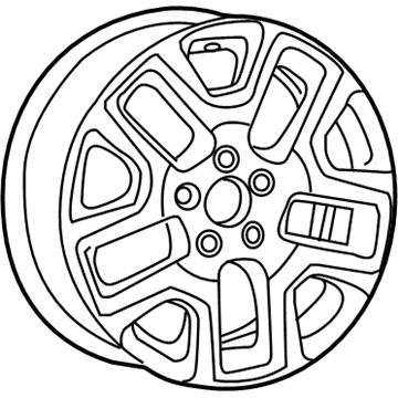 Mopar 5VC261XFAA Aluminum Wheel