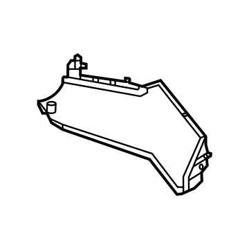 Hyundai 866A6-GI000 COVER-RR BUMPER SIDE, RH