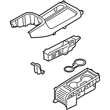 Hyundai 84655-G3010-TRY Cover Assembly-Console Upper Rear