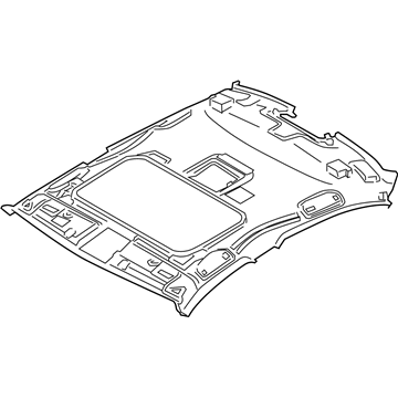 BMW 51-44-7-838-455 Moulded Roof Lining