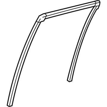 Acura 72775-SZN-A01 Runchannel, Left Rear Door