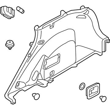 Kia 85740G5200WK Trim Assembly-Luggage Side