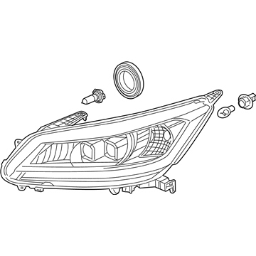 Honda 33150-T3V-A51 Headlight Assembly, Driver Side