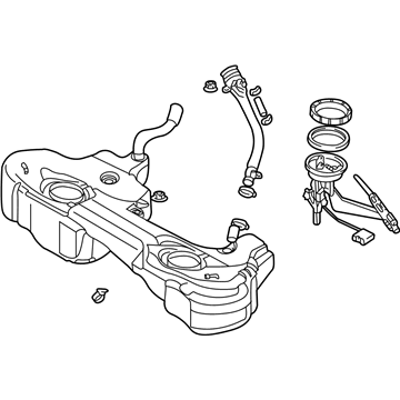 BMW 16-11-2-229-736 Plastic Fuel Tank With Left Sensor