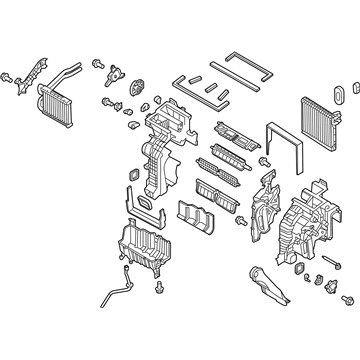 Hyundai 97205-B8210 Heater & Evaporator Assembly