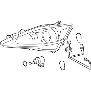 Lexus 81145-53543 Headlamp Unit With Gas, Right