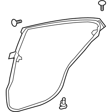 Lexus 67872-06230 WEATHERSTRIP, RR Doo