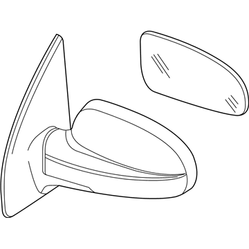 GM 96406187 Mirror Assembly