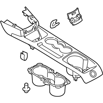 Ford D2BZ-54045A76-AC Console Panel