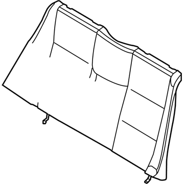 BMW 52-20-8-255-022 Backrest Upholstery