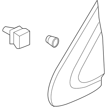 Honda 75495-TLA-A01 Garnish Assy., L. FR. Pillar Corner