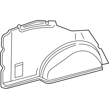 Ford 5S4Z-7431012-BBB Quarter Trim Panel