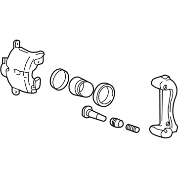 Kia 5831138A10 Rear Brake Caliper Kit, Right