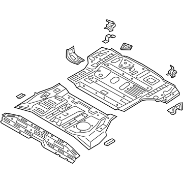 Hyundai 65510-S2010 Panel Assembly-Rear Floor