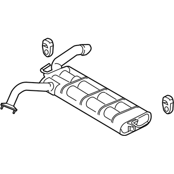 Hyundai 28710-J9250 Rear Muffler Assembly