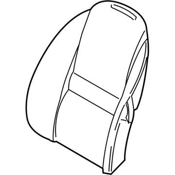 BMW 52-10-7-027-249 Cover Backrest, Leather