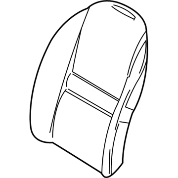 BMW 52-10-7-027-222 Backrest Upholstery