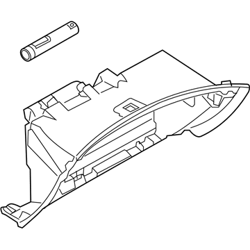 Infiniti 68102-1CA0A Panel-Instrument Lower, Assist