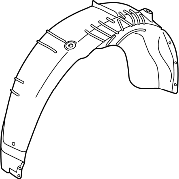 Hyundai 86822-S2500 Guard Assembly-Rear Wheel, RH