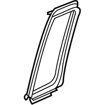 Honda 73491-SZA-A01ZA Seal, L. RR. Door Quarter *NH68* (BLACK GLOSS 10)