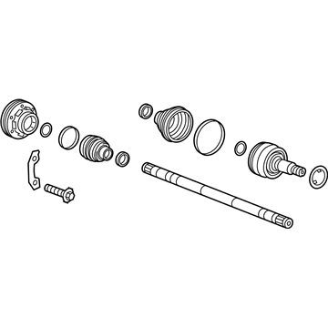 GM 84127440 Rear Wheel Drive Shaft Assembly