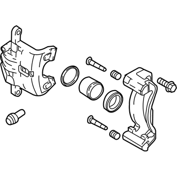 Kia 581802SA51 Front Brake Caliper Kit, Left