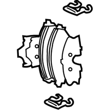 Hyundai 58101-2SA51 Front Disc Brake Pad Kit