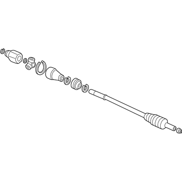 Honda 44306-S10-C51 Shaft Assembly, Driver Side Drive