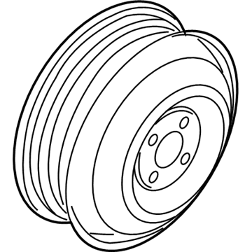 GM 96415007 Wheel Rim, Spare