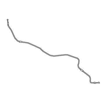 Lexus 53630-78020 Cable Assembly, Hood Lock